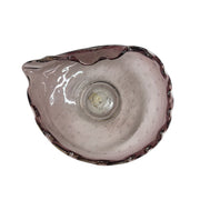 Murano Bullicante Amethyst Purple Handblown Italian MCM Bubble Glass Candy Dish