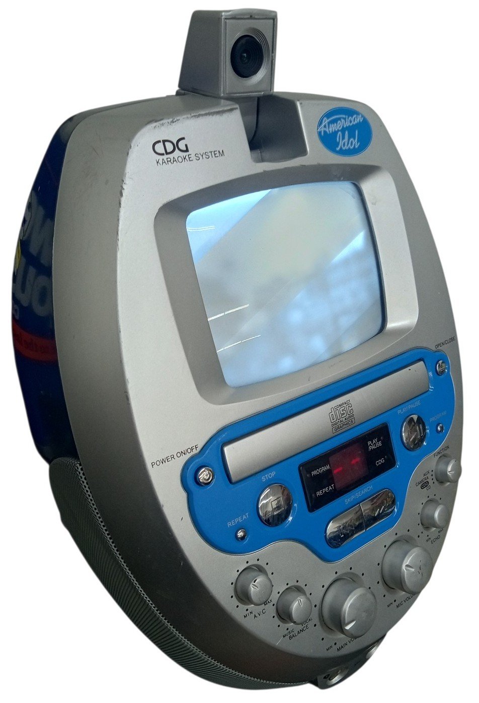 American Idol CDG Karaoke Machine/CD Player With Camera 2004 Y2K