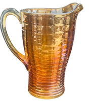 Marigold Vintage Carnival Glass Pitcher
