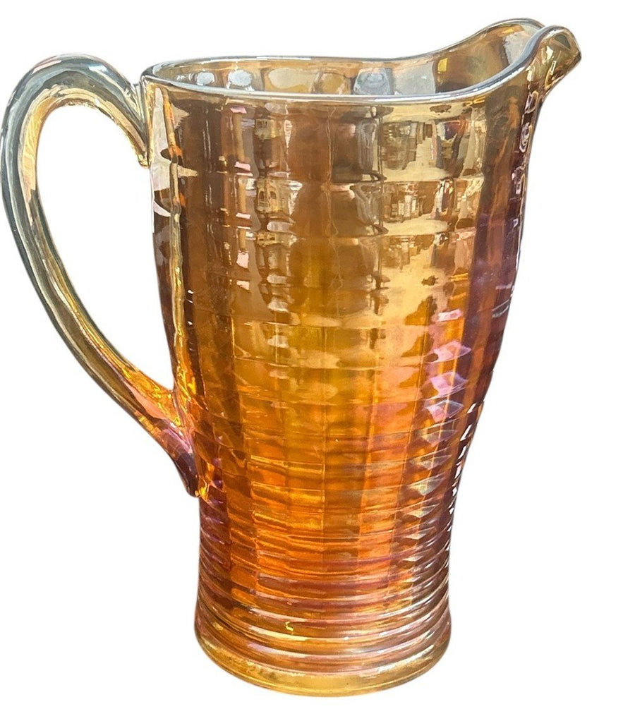 Marigold Vintage Carnival Glass Pitcher