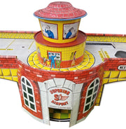 Superior T.Cohn Tin Airport Playset Vintage Missing Pieces Untested