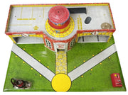 Superior T.Cohn Tin Airport Playset Vintage Missing Pieces Untested