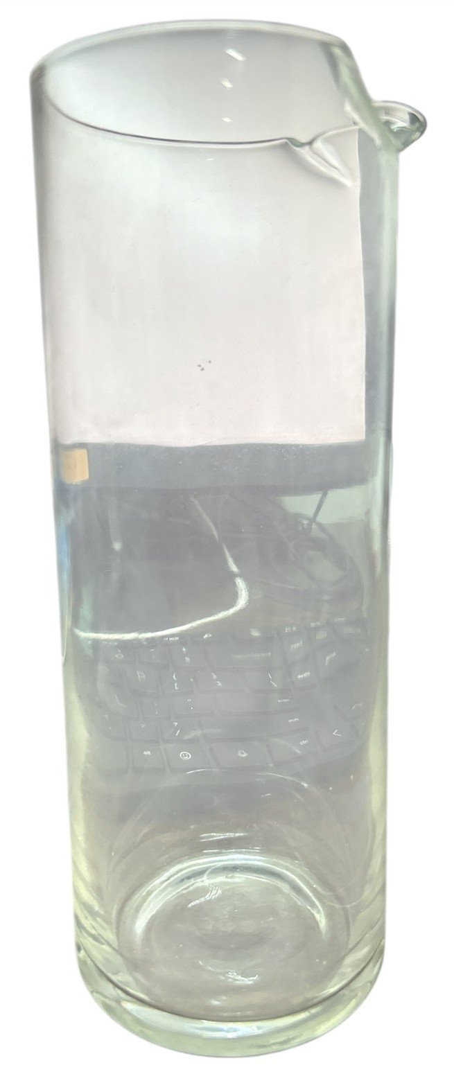 Martini Cocktail Clear Glass Pitcher With A Glass Stir Stick