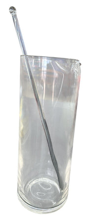 Martini Cocktail Clear Glass Pitcher With A Glass Stir Stick