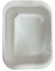 Corning Ware White Casserole Dish with Pyrex Bubble Glass Lid