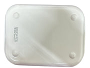 Corning Ware White Casserole Dish with Pyrex Bubble Glass Lid