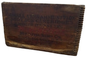 Winchester Wooden Ammunition Crate Antique Collectible Decorative Storage