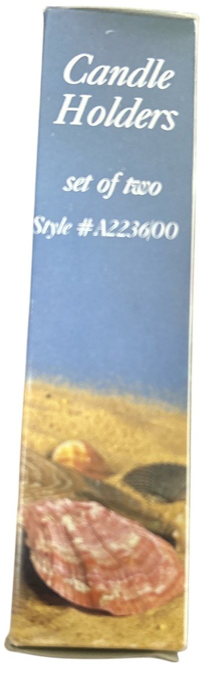 Forever Crystal Set of 2 Vintage Candle Holders with Original Box