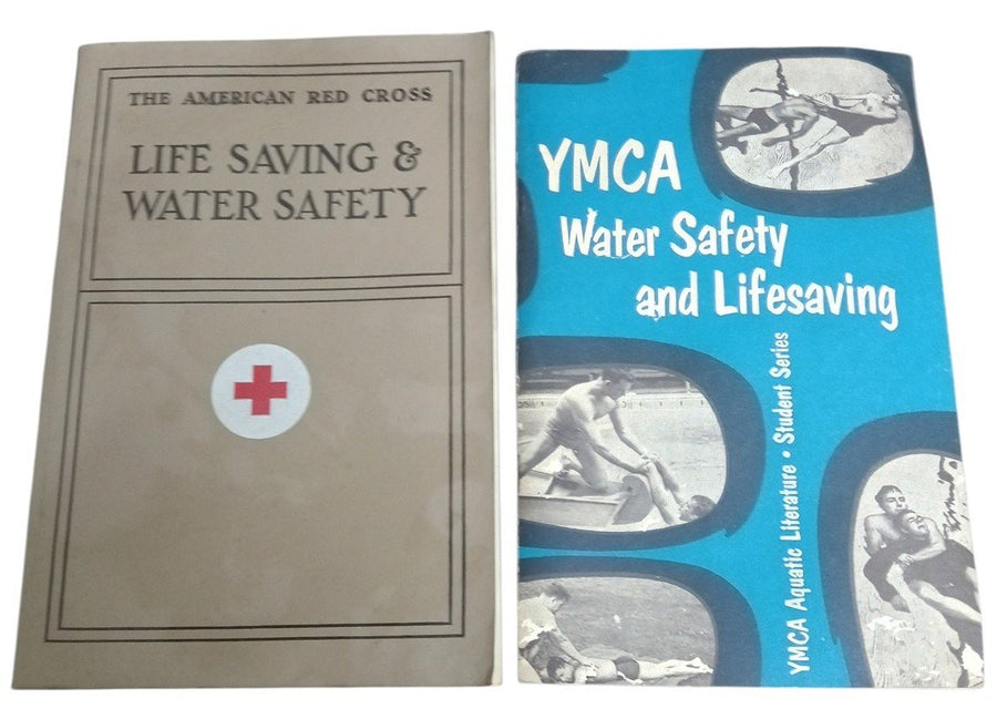 YMCA & Red Cross Water Safety & Lifesaving Books 1960s Vintage Collectible
