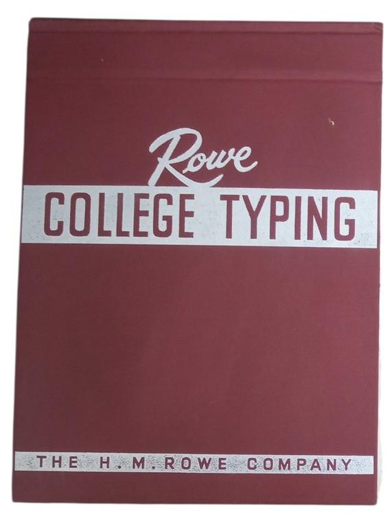 Books H.M. Rowe College Typing & Typing For Accuracy 1950s Vintage Collectible