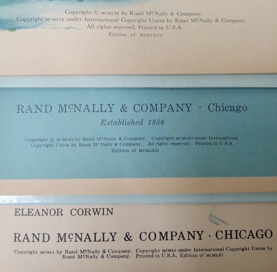 Rand McNally Elf/Tip Top Elf Books Set Of 6 Vintage Collectible 1951-1961