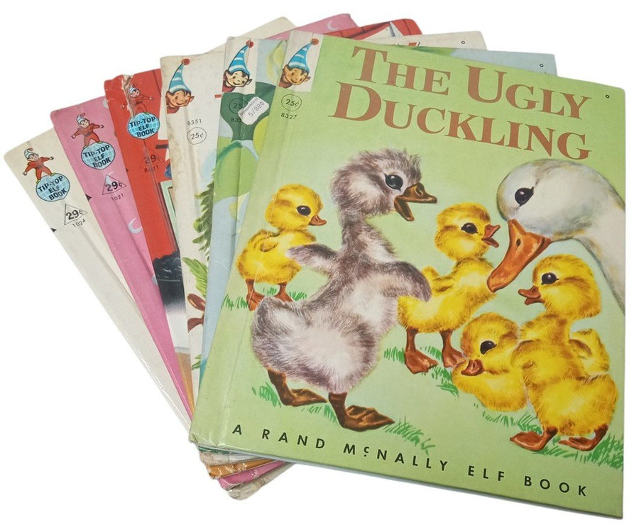 Rand McNally Elf/Tip Top Elf Books Set Of 6 Vintage Collectible 1951-1961