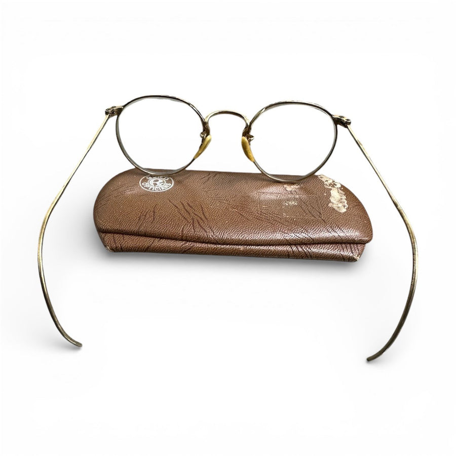 Artcraft Fulvue Vintage MCM 1/10 12k Gold Filled Eyeglasses W/ Case V.C. Bidwell