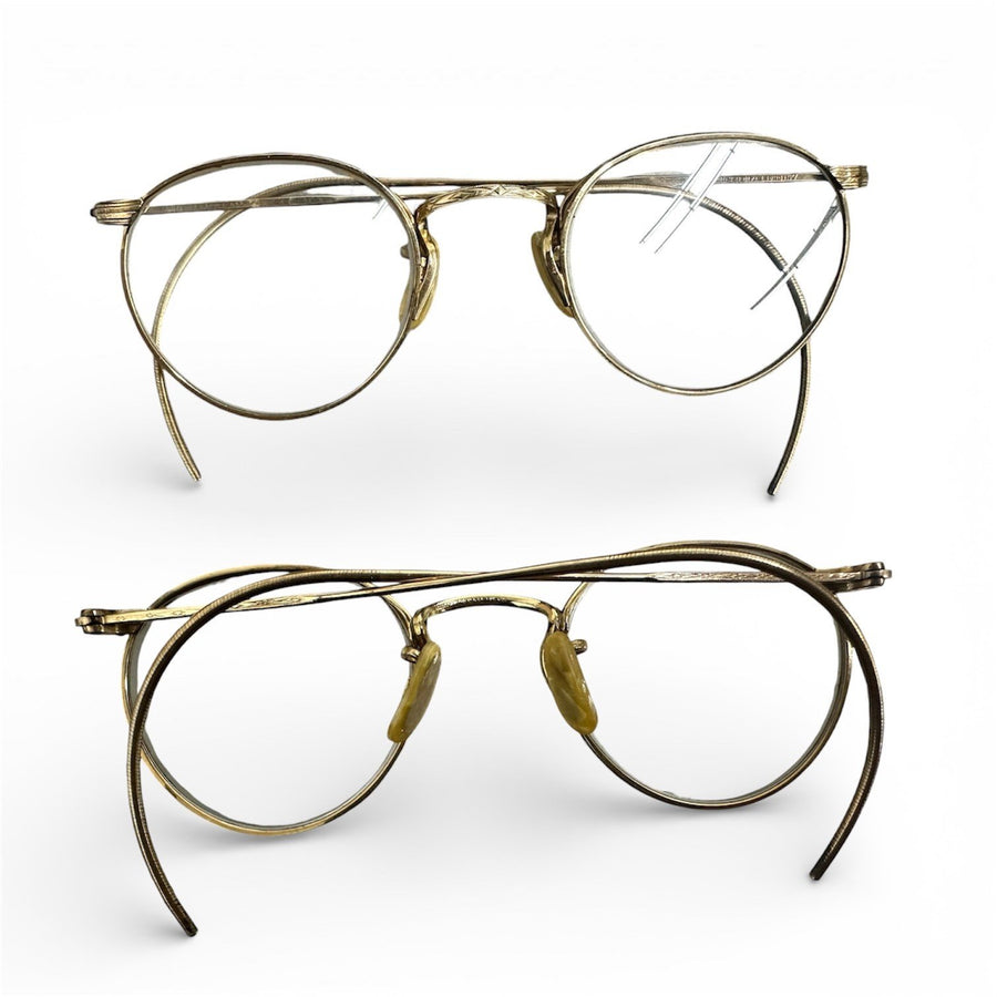 Artcraft Fulvue Vintage MCM 1/10 12k Gold Filled Eyeglasses W/ Case V.C. Bidwell