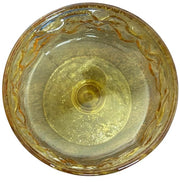 Anchor Hocking Lido Milano Stackable Amber Crinkle Dessert Glasses Set of 4