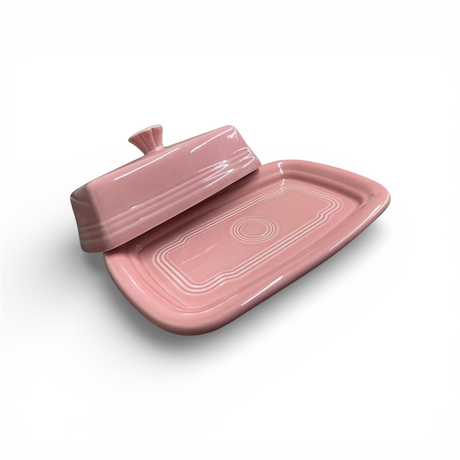 Fiesta - Peony Pink XL Covered Butter Dish Homer Laughlin HLC Ceramic