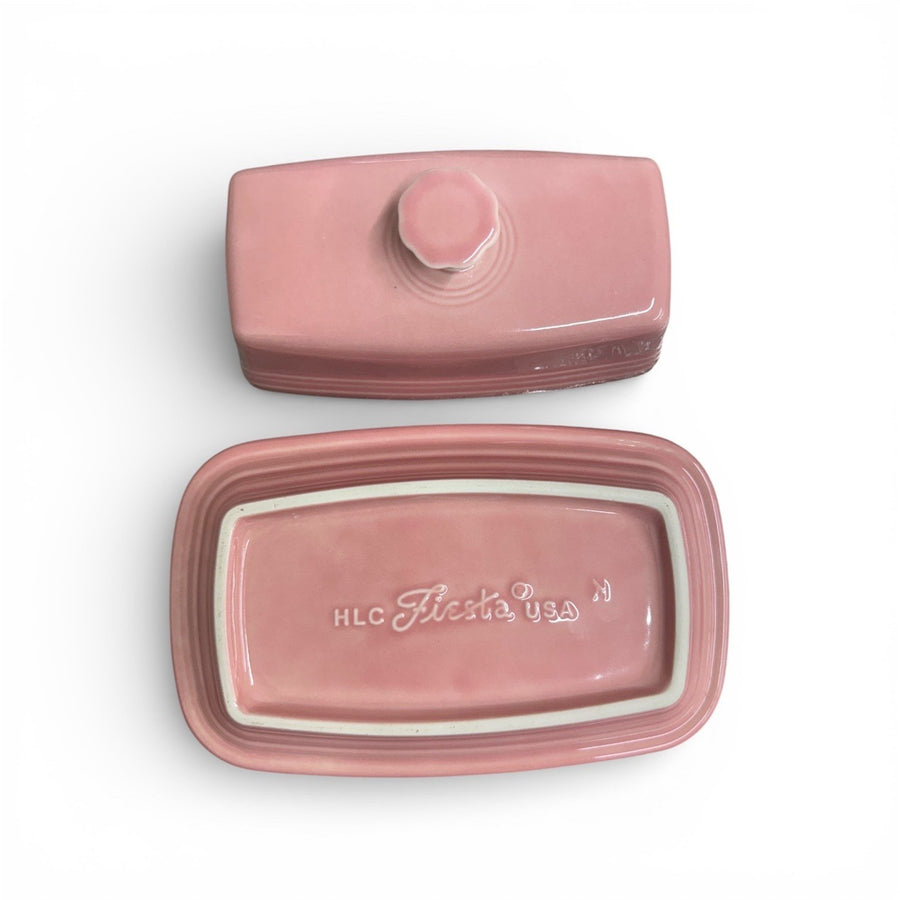 Fiesta - Peony Pink XL Covered Butter Dish Homer Laughlin HLC Ceramic
