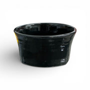 Fiesta - Black Square Soup Bowl Homer Laughlin HLC Ceramic (DIS)