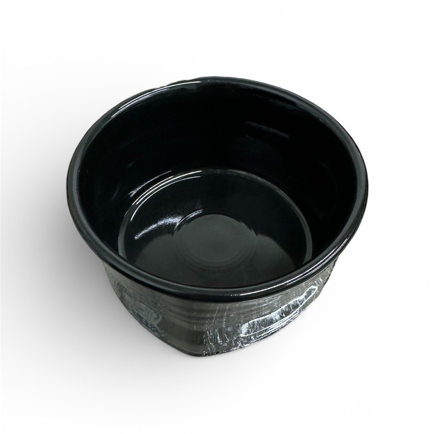 Fiesta - Black Square Soup Bowl Homer Laughlin HLC Ceramic (DIS)