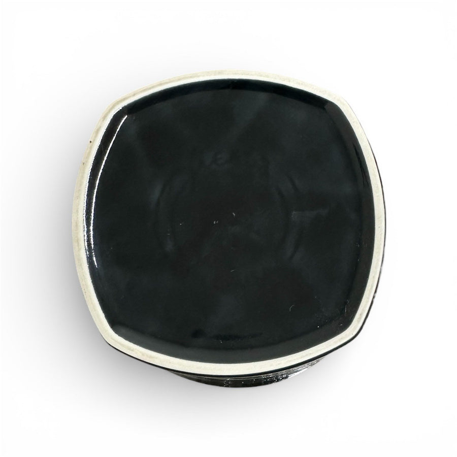 Fiesta - Black Square Soup Bowl Homer Laughlin HLC Ceramic (DIS)