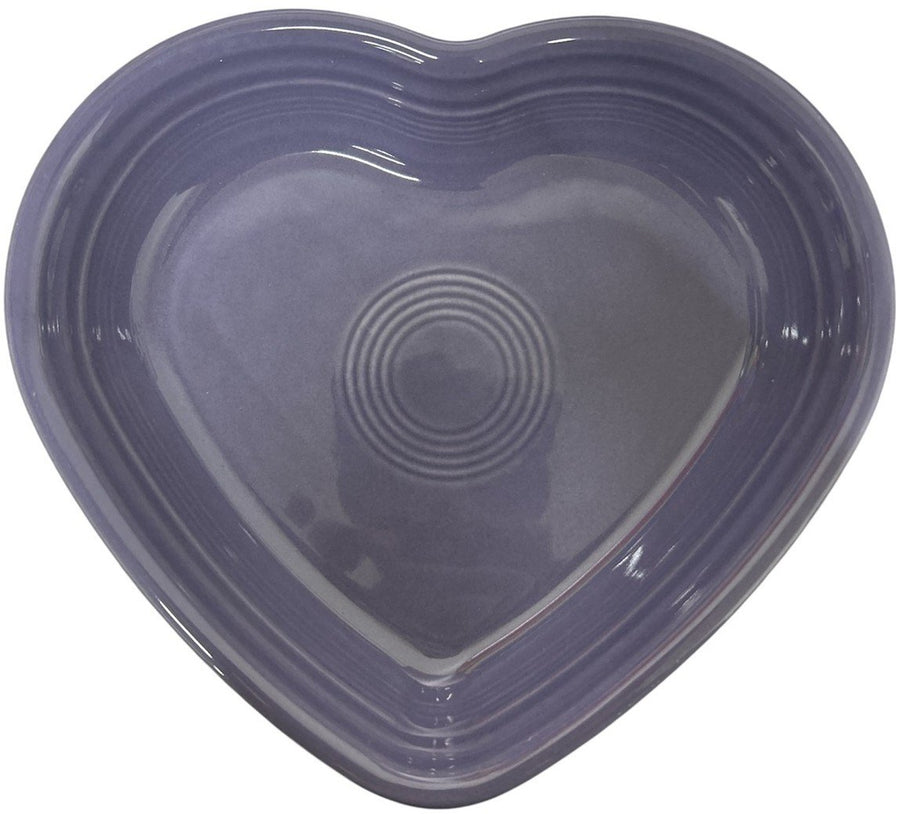 Fiesta - Lavender Medium Heart Bowl Homer Laughlin Ceramic Dish Valentine's