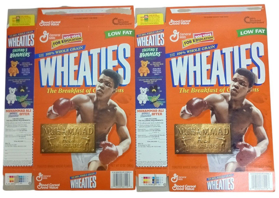 Muhammad Ali Wheaties Boxes Flat 1999 Boxing Retro Collectible Nostalgic