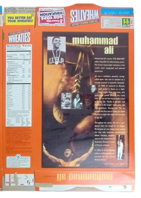Muhammad Ali Wheaties Boxes Flat 1999 Boxing Retro Collectible Nostalgic