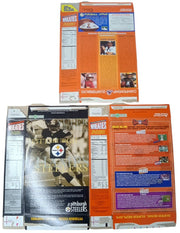 NFL Football Super Bowl & QB Club Wheaties Boxes Set Of 3 Flat Retro 1990s