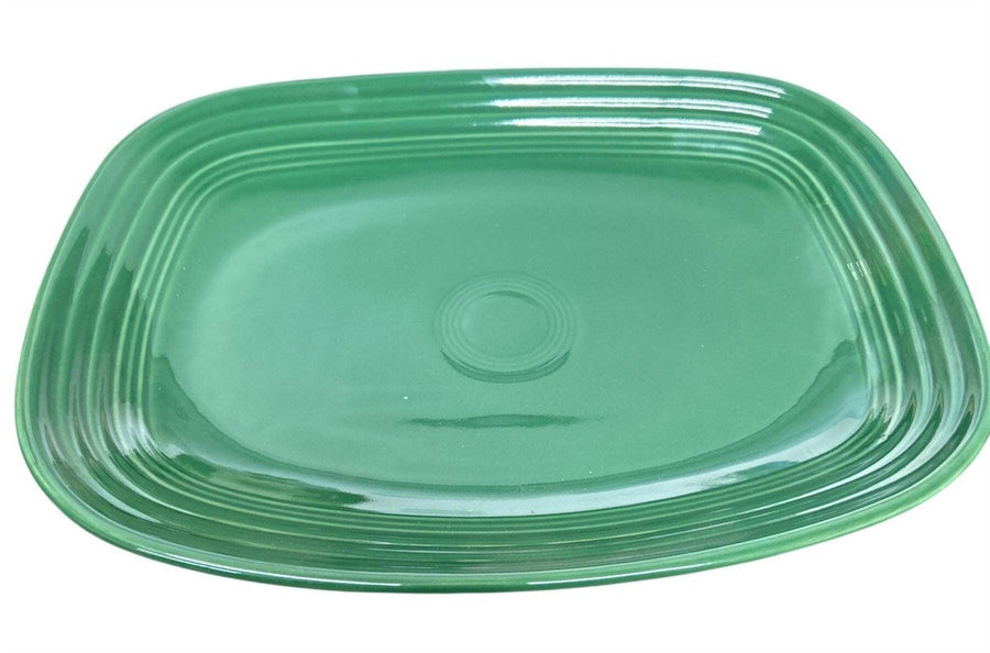 Fiesta - Jade Green Rectangular Platter Homer Laughlin Ceramic Dish Dining Serving