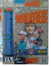 NFL 75th Anniversary Wheaties Boxes Set Of 4 Flat 1994 Football Nostalgic