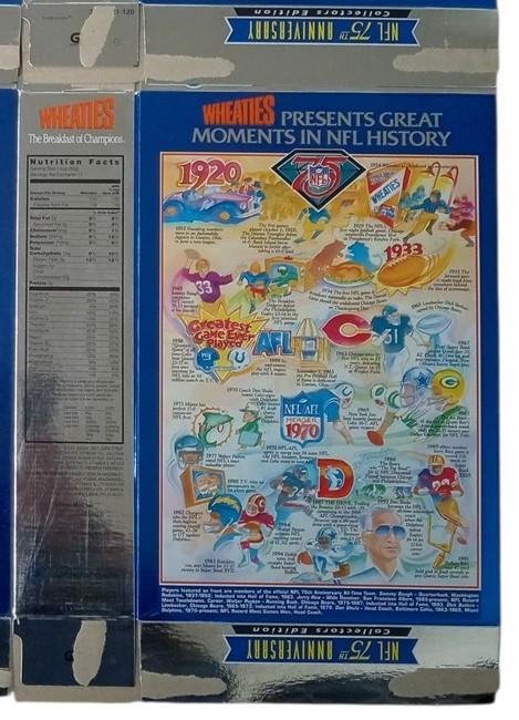 NFL 75th Anniversary Wheaties Boxes Set Of 4 Flat 1994 Football Nostalgic