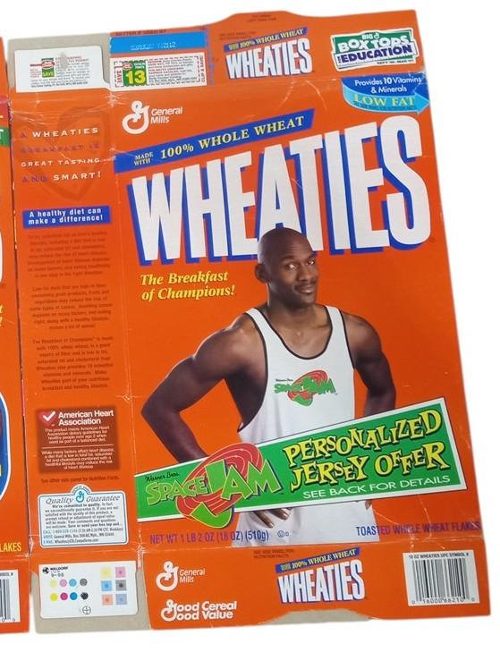 Michael Jordan Wheaties Boxes Space Jam & Signed Ball Flat 1990s Basketball