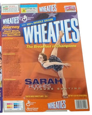 Wheaties Olympics Figure Skating & Women's Ice Hockey Flat 1998 2002 Retro