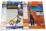 Wheaties Olympics Figure Skating & Women's Ice Hockey Flat 1998 2002 Retro