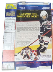 Wheaties Olympics Figure Skating & Women's Ice Hockey Flat 1998 2002 Retro