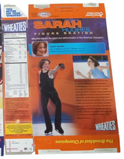 Wheaties Olympics Figure Skating & Women's Ice Hockey Flat 1998 2002 Retro