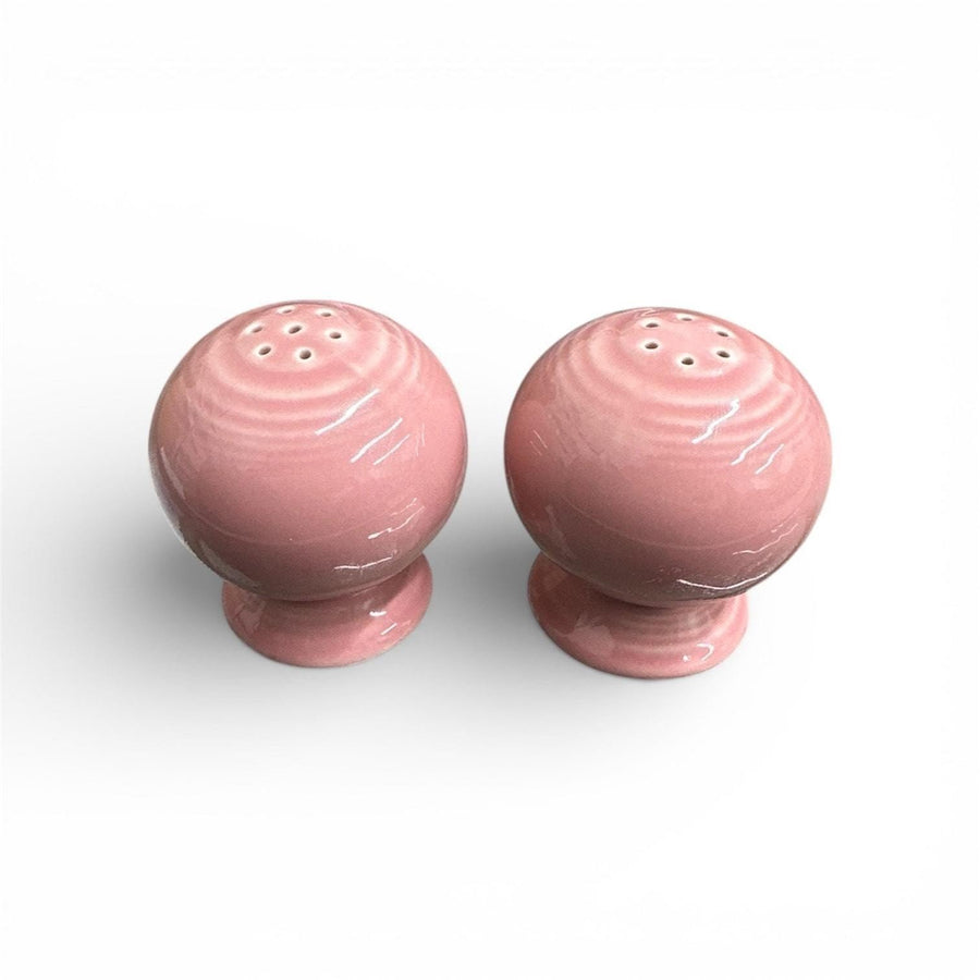Fiesta - Peony Pink Ball Salt and Pepper Shaker Set Homer Laughlin HLC Ceramic