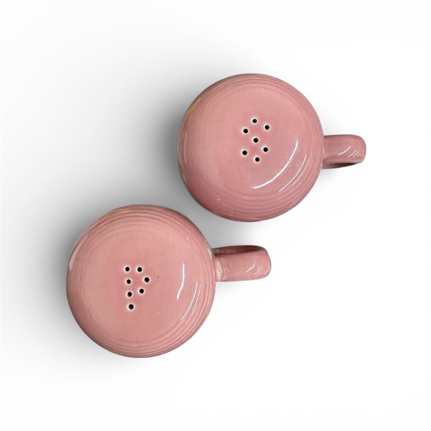 Fiesta - Peony Pink Rangetop Salt and Pepper Shakers Homer Laughlin HLC Ceramic