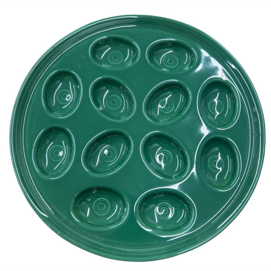 Fiesta - Jade Green Small Egg Plate Tray Serving Dish Homer Laughlin Ceramic HLC