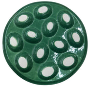 Fiesta - Jade Green Small Egg Plate Tray Serving Dish Homer Laughlin Ceramic HLC