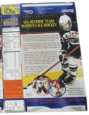 Wheaties Boxes 1998 Olympics Women's Ice Hockey Flat Sports Hockey Collectible