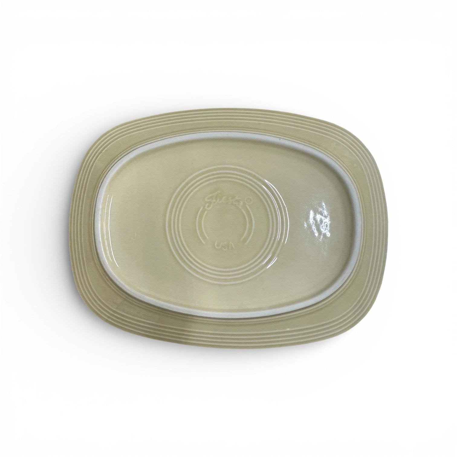Fiesta - Ivory Rectangular Platter Homer Laughlin HLC Ceramic Serving Dish