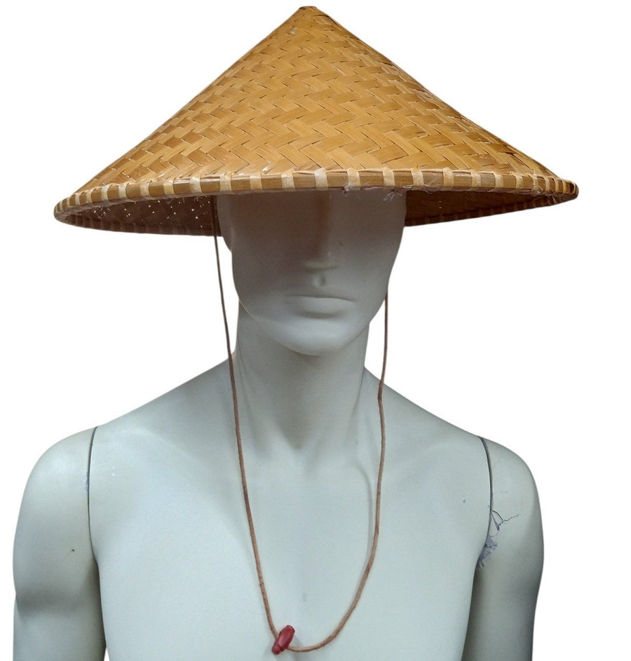 Asian Straw Hat Vintage Collectible Unique Fashion Accessory Clothing Cosplay