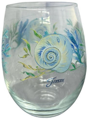 Fiesta - Retired Pair of Coastal Shores Stemless 15oz Wine Glasses