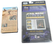 Star Wars Episode I VHS & Read Along Book W/CD Sealed Retro Collectible Untested