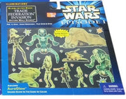 Star Wars Episode I Illuminations Glow In The Dark Action Wall Scenes Sealed