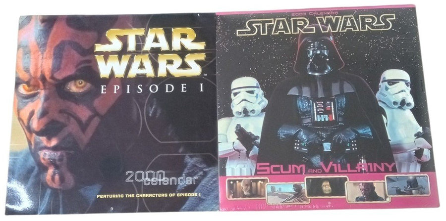 Star Wars Calendars 2000 & 2003 Retro Nostalgic Collectible Decorative