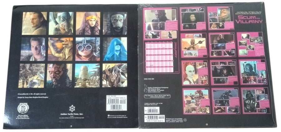 Star Wars Calendars 2000 & 2003 Retro Nostalgic Collectible Decorative
