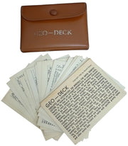 Ward's Geo-Deck For Mineral Identification 1962 Vintage Collectible Science