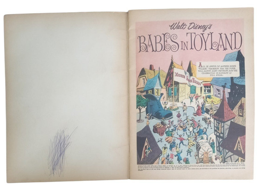 Disney's Babes In Toyland Books 1961 Tip Top Tales & Golden Picture Stories